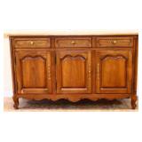 Vntg Kindel French 3 door 3 drawer buffet see pics
