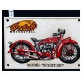 Cast iron Indian Motorcycles plaque