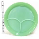 Vntg Fire King jadeite 9.5in grill plate