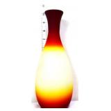 Vntg Imperial 10in satin peach blow vase