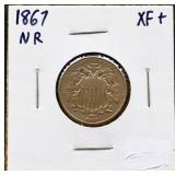1867 shield nickel