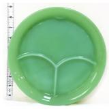 Vntg Fire King jadeite 9.5in divided plate