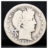 1893S barber half dollar