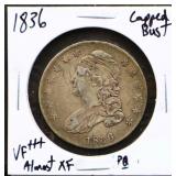 1836 capped bust half dollar