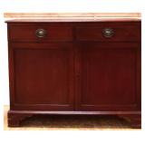 Vintage hepplewhite mahogany inlay server see pics