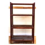 Vintage wood 4 shelf bookshelf see photos