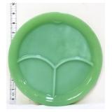 Vntg Fire King jadeite 9.5in divided plate