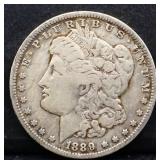 1889O Morgan silver dollar
