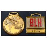 Lot of 2 Lima Equipment watch fobs