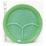 Vntg Fire King jadeite 9.5in divided plate