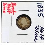 1835 bust half dime