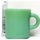 Vintage Fire King jadeite C handle mug
