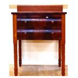 Vintage 2 drawer sheraton stand table