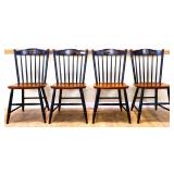 Lot of 4 vintage Hitchcock dining chairs