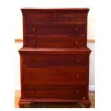 Vintage mahogany chest on chest see pics