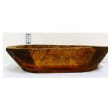 Wood 10x6in dough bowl