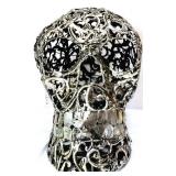 18in long, 14.5in tall metal cut out skull head