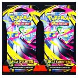 2 sealed Pokemon Mega Evolution booster packs
