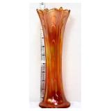 Vtg marigold carnival beaded bullseye vase see pic