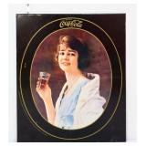 Vntg TOC 14.5x17 Coca Cola sign