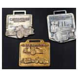 Lot of 3 John Deere Equipment watch fobs