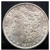 1879 Morgan silver dollar