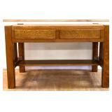 Vintage mission oak library table