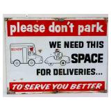 Vntg metal 24x18 Please Don