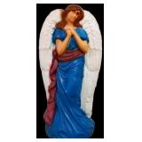 Vntg 30in angel in blue blow mold NO SHIPPING