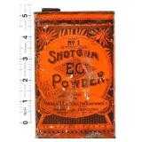 Vntg EC Shotgun Powder tin