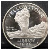 1999 Yellowstone Park silver dollar