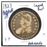 1823 capped bust half dollar