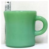 Vintage Fire King jadeite C handle mug