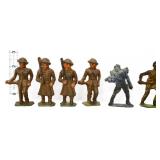 Lot of 6 vintage lead soldiers