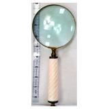 Cream handle magnifying glass