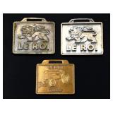 Lot of 3 Le Roi Equipment watch fobs