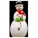 Vntg 40in snowman blow mold no cord NO SHIP