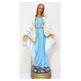 Vntg 13in Virgin Mary statue