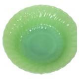 Vintage Fire King jadeite 8.5in swirl bowl