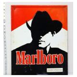Vntg metal 17.5x21.75 Marlboro Man sign