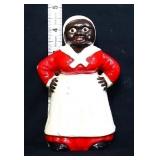 Cast iron 4.5in Americana lady bank