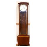 MCM Daneker grandfather clock w weights & pendelum