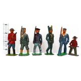 Lot of 6 vintage lead soldiers