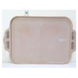 Vintage Jeanette pink milk glass serving tray
