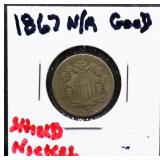 1867 shield nickel