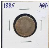 1885 V nickel