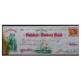 1865 Butchers & Deavers NY $500 check