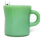 Vntg Fire King jadeite D handle restaurantware mug