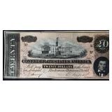 1864 CSA $20 note