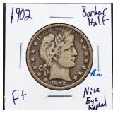 1902 barber half dollar